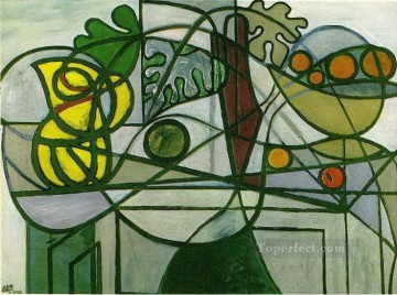  Cuenco Pintura - Jarra frutera y follaje cubismo 1931 Pablo Picasso
